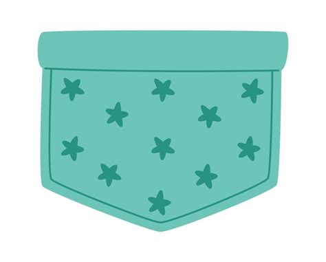 Premium Vector Clothing Pocket With Stars