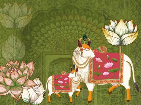 Lotus Painting Krishna Painting Krishna Art Hand Painting Art