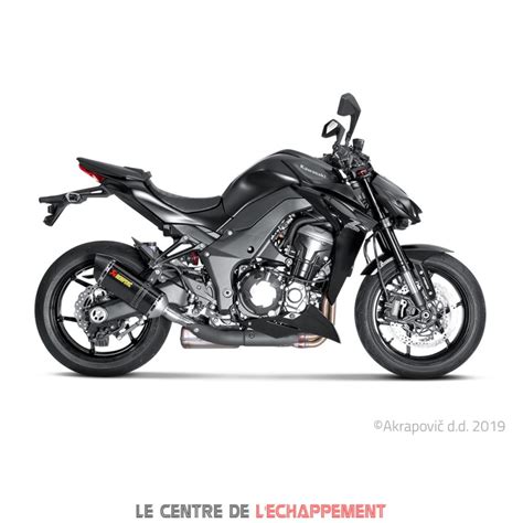 Silencieux Akrapovic Slip On Kawasaki Z Coupelle Carbone