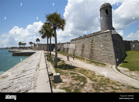 Castillo De San Marcos National Monument Fort On The Shores Of Matanzas