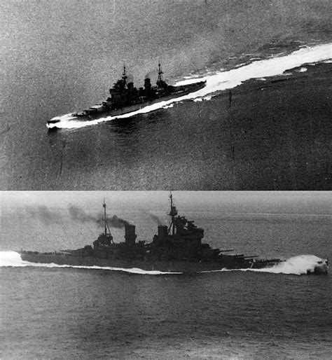 Battleship HMS Duke of York on her full power trials, 4 November 1941 ...