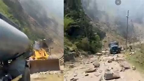 Gangotri Highway Accident Uttarkashi Dabrani Stone Falling Landslide Many Buried Traffic Stuck