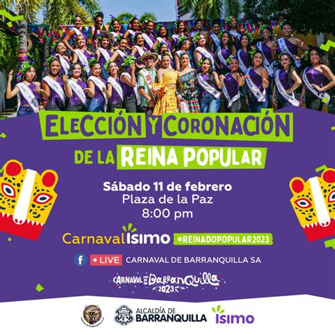 Coronación Reina Popular 2023 en homenaje a Barranquilla la esquina