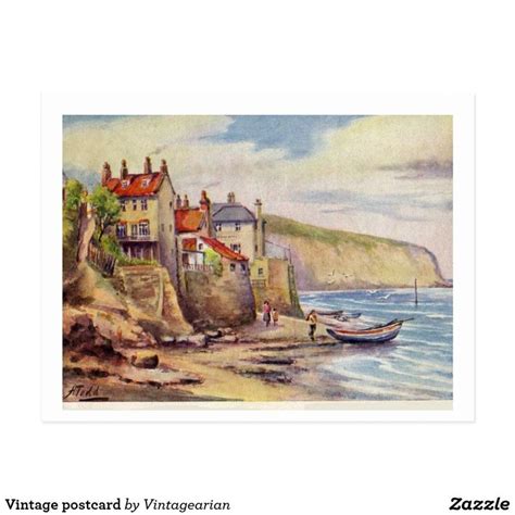 Vintage postcard | Zazzle | Vintage postcard, Postcard, Painting