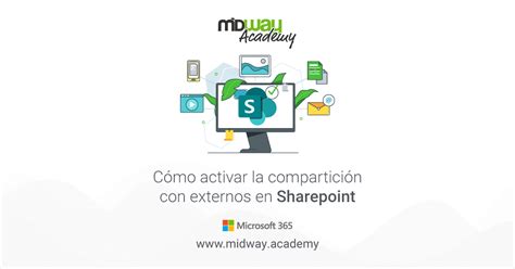 Cómo activar la compartición con externos en SharePoint Midway Academy