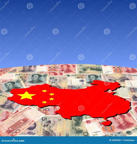 China Map Flag On Yuan Stock Illustration Illustration Of Bill