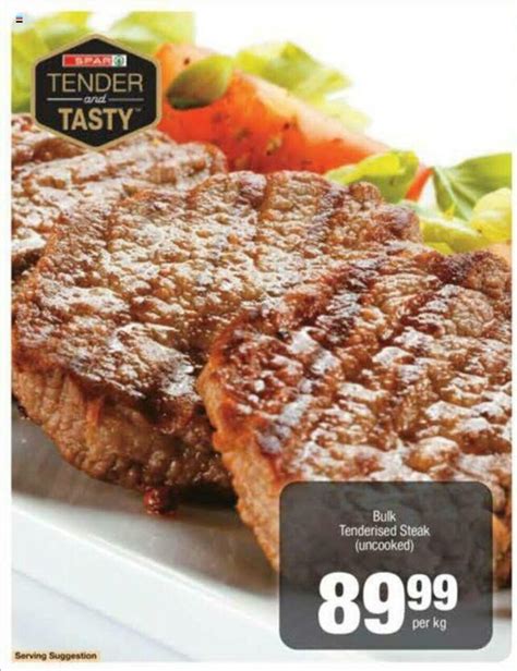 Bulk Tenderized Steak Uncooked Per Kg Offer At Spar