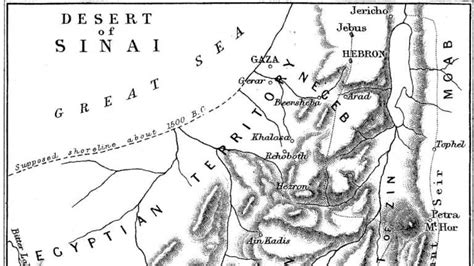 Map of the Desert of Sinai - Biblical Archaeology Blog