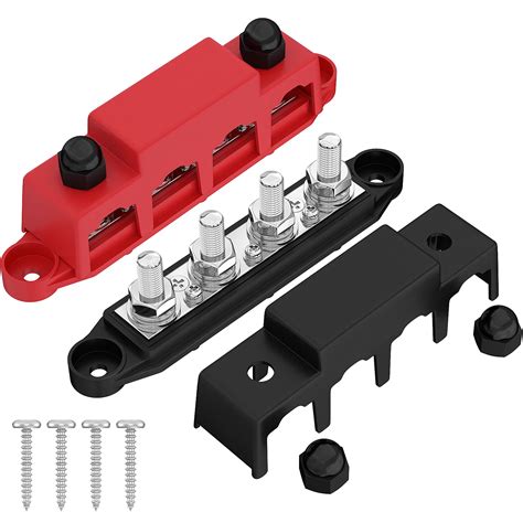 V Power Distribution Block A Bus Bar Terminal Block With Cover X