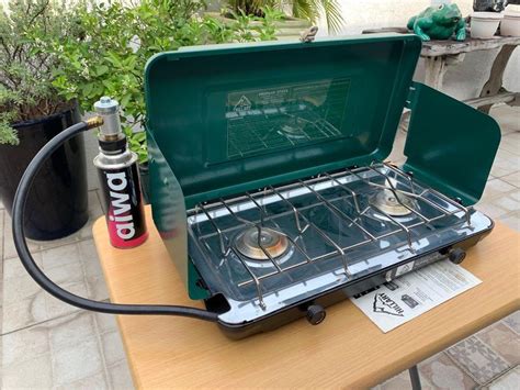 Sears Hillary Deluxe 2 Burner Propane Stove Portable Stove Camping Stove Sports Equipment