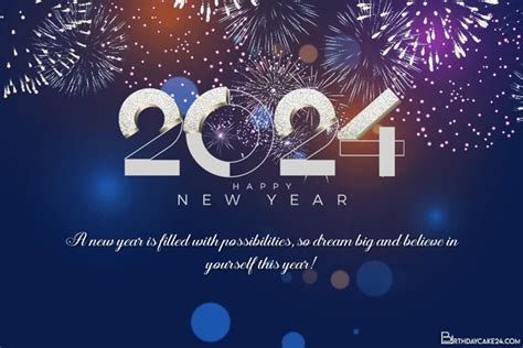 Fireworks Happy New Year 2024 Wishes Card Images Download Happy New