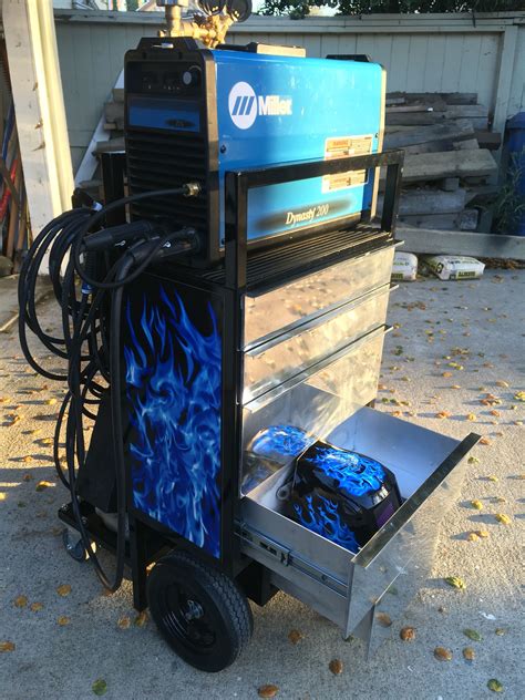 Custom Tig Welding Cart With Aluminum Drawers And Custom Graphics Diy