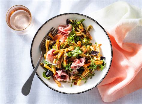 Pastasalade Met Aubergine En Rauwe Ham Eatertainment