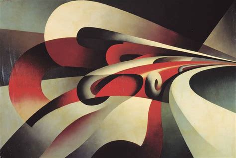 Tullio Crali Le Forze Della Curva 1930 The Forces Of A Curve In