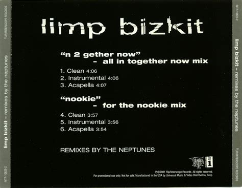 POP 'TIL YOU PUKE!: Limp Bizkit - N 2 Gether Now & Nookie - (Neptunes ...