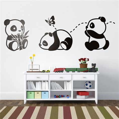 Adesivo De Parede Decorativo Pandas Ursinho Panda Elo