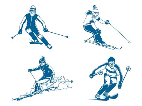 Ski Vector At Getdrawings Free Download