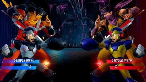 Strider Hiryu Black X Vs Strider Hiryu Purple X Marvel Vs Capcom