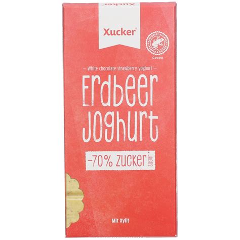 Weiße Xylit Schokolade Erdbeer Joghurt 80 g Shop Apotheke