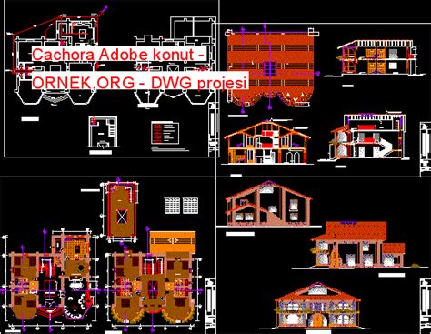 Cachora Adobe Konut Dwg Projesi Autocad Projeler 432 Hot Sex Picture