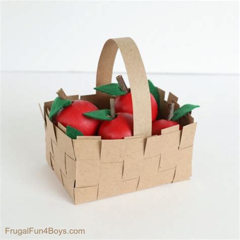 Apple Basket Craft - Frugal Fun For Boys and Girls