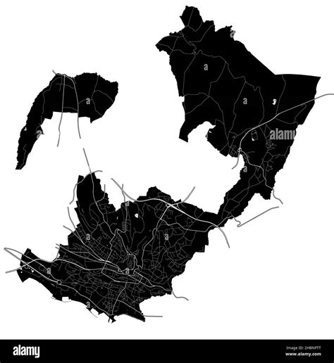 Lausanne Switzerland High Resolution Vector Map With City Boundaries And Editable Paths The