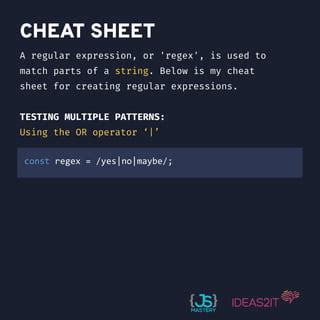 Regex Cheatsheet Part 1 PDF