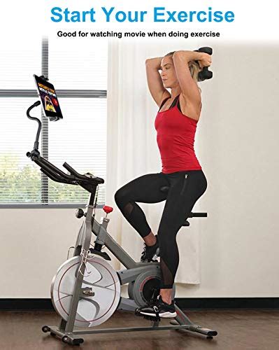 Woleyi Spinning Bike Tablet Mount Gooseneck Indoor Stationary Exercise