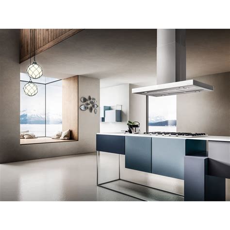 Elica Joy Island Cappa Isola Cm Inox Vetro Bianco