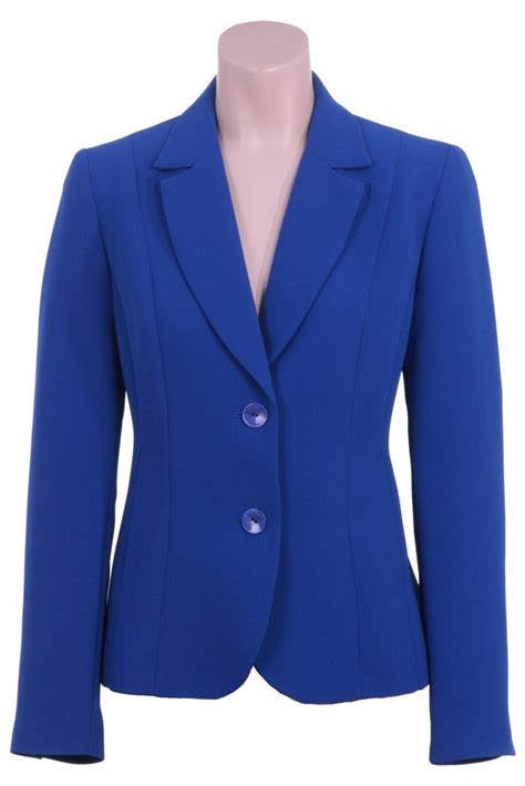 Busy Clothing Womens Royal Blue Suit Jacket Royal Blue Suit Blue Dress Jacket Blue Suit Jacket