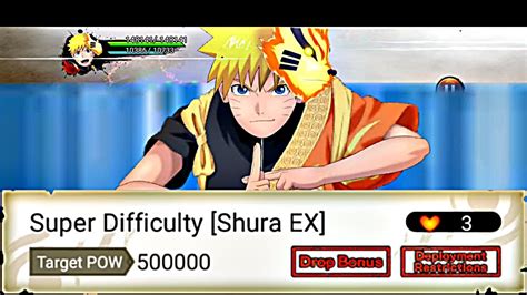 NxB NV Maxed Naruto 20th Anniversary VS Shura EX Roundup Mission YouTube