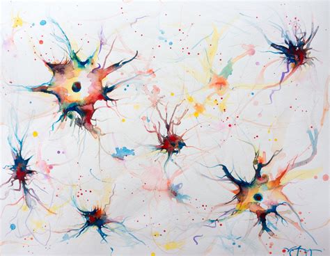 Neuron Painting at PaintingValley.com | Explore collection of Neuron Painting