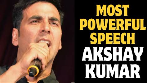 Akshay Kumar Best Motivational Speech Youtube