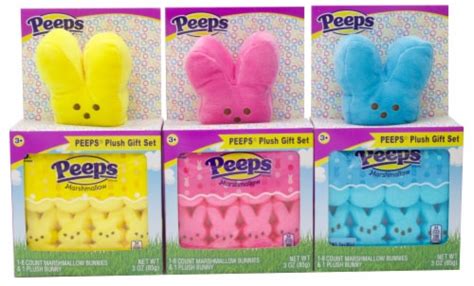 Peeps Assorted Plush Easter Candy T Set 3 Oz Kroger