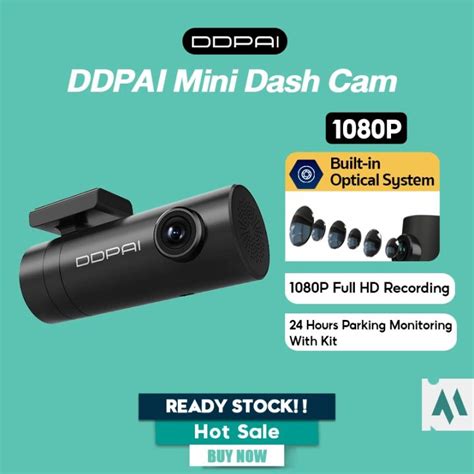 DDPAI Mini Pro Dash Cam 1296P Full View HD 140 Night Vision 24 Hours