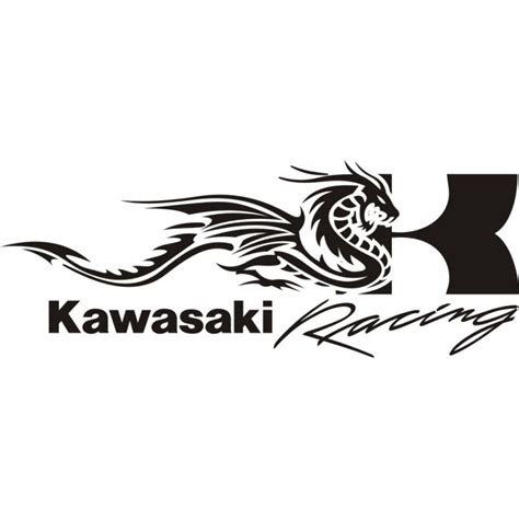 Kawasaki Dragon Racing Sticker Autocollant Kawasaki