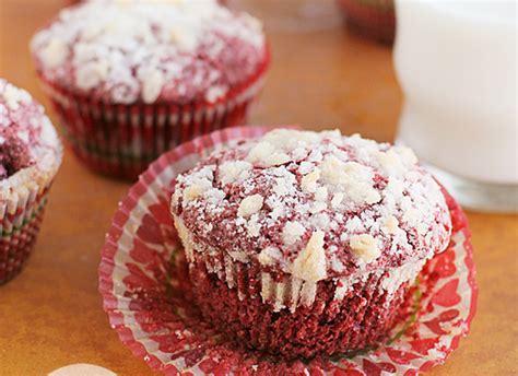 Red Velvet Cream Cheese Muffins Dessserts Baking