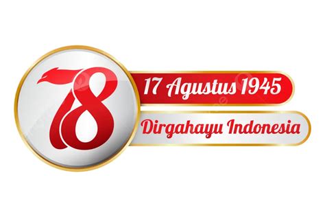 Elegante Logotipo Del 78º Día De La Independencia De Indonesia Vector