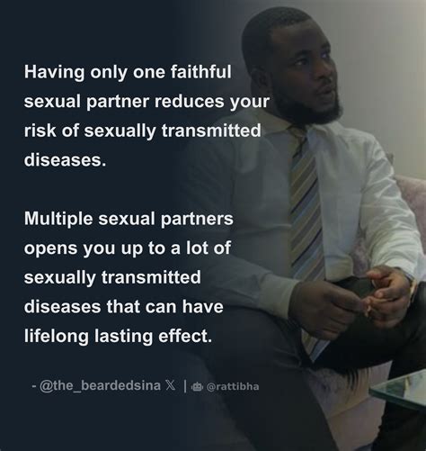 Having Only One Faithful Sexual Partner Reduces Your Risk Of Sexually