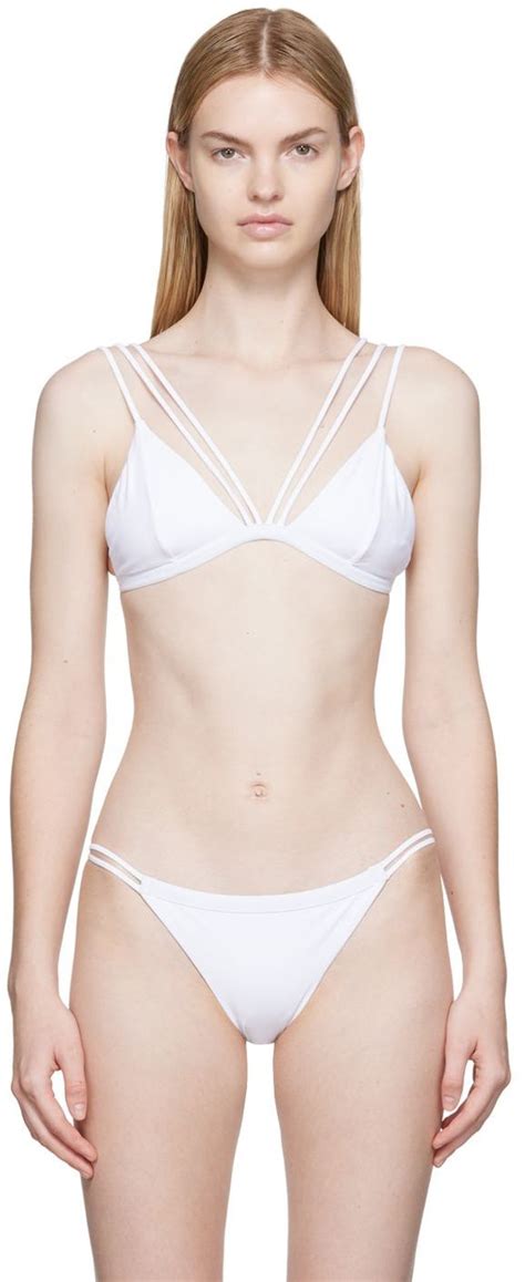 Agent Provocateur White Marina Bikini SSENSE