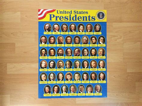 United States Presidents Chart School Spot