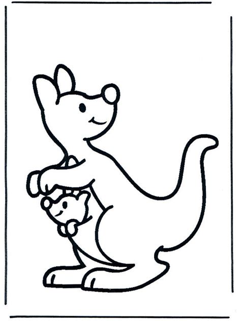 Kangaroo Joey Colouring Page Coloring Pages Baby Coloring Pages