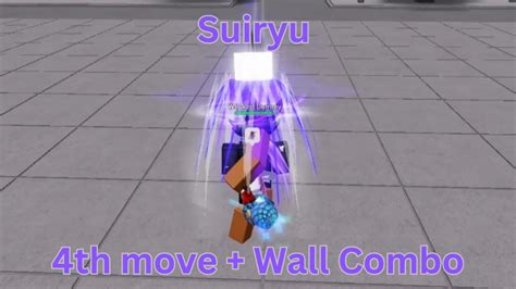 Suiryu 4th Move Vanishing Kick Finisher Wall Combo Roblox The