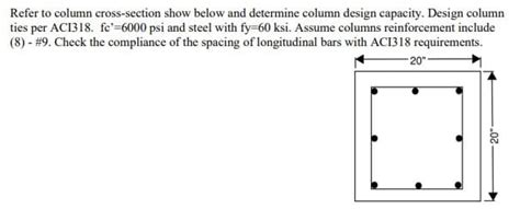 Answered Refer To Column Cross Section Show Bartleby