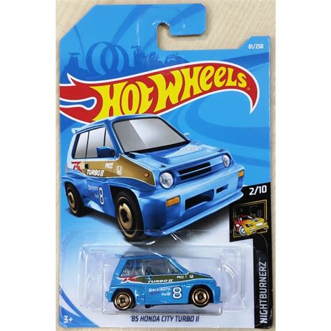 Hot Wheels 85 Honda City Turbo II 1985 2 ZAMAC Speed Graphics Nightburnerz Race Day Throwback