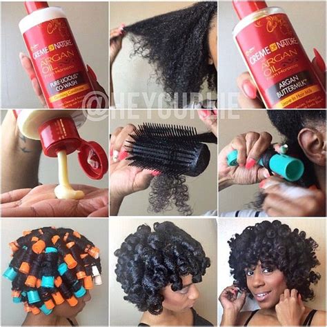 Heycurlie How I Achieved This Perm Rod Set On Freshly Cleansed Hair