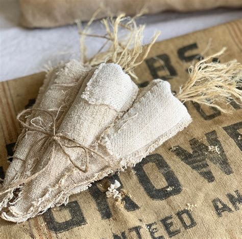 Carrots Antique Farmhouse Grain Sack Carrots Spring Decor Etsy