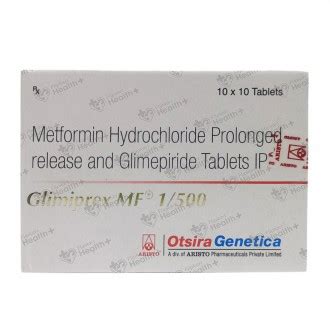 Buy Glimiprex MF 1 500 Mg Tablet 10 Tab Online At Best Price In India