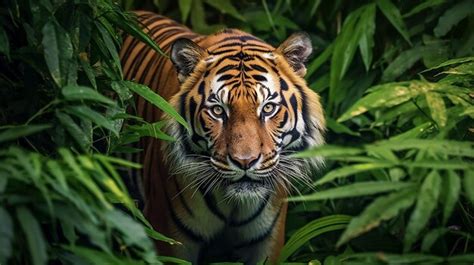 Premium Ai Image Capture A Majestic Tiger In Its Natural Habitat