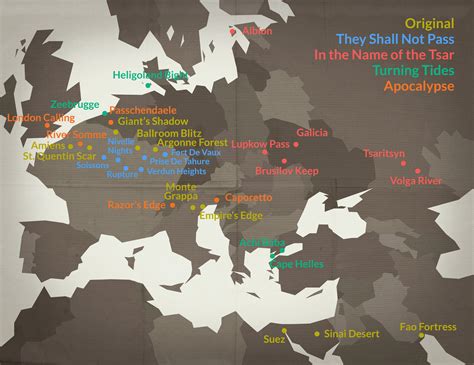 Updated Bf World Map R Battlefield One